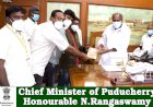 Honourable Tiru.N. Rangaswamy Chief Minister of Puducherry