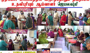 Inspector Jayalakshmi who regularly helps out every year