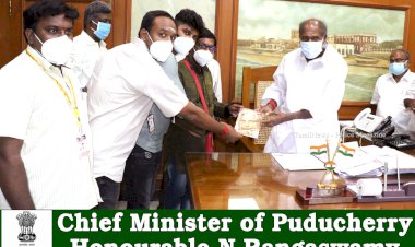 Honourable Tiru.N. Rangaswamy Chief Minister of Puducherry