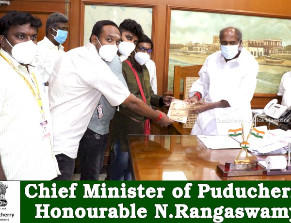 Honourable Tiru.N. Rangaswamy Chief Minister of Puducherry
